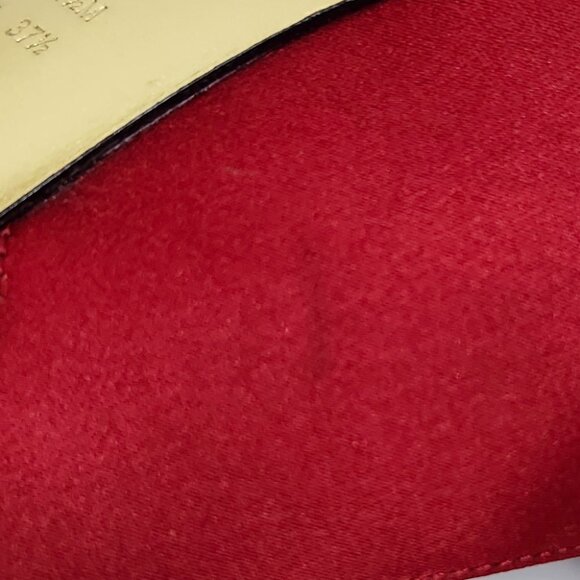 Nina Women's Red Peep Toe High-Heel W/Black Rhinestones Size 7.5 & 8.5 - Picture 13 of 13